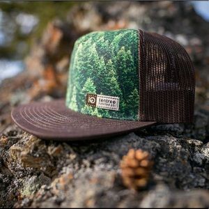 NWT Tentree Acres Brown SnapBack Trucker Hat RARE